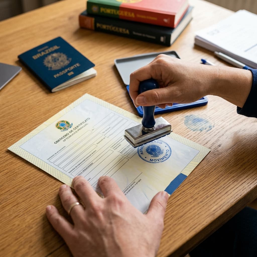 Certidão de casamento para transcrição no registo civil português
